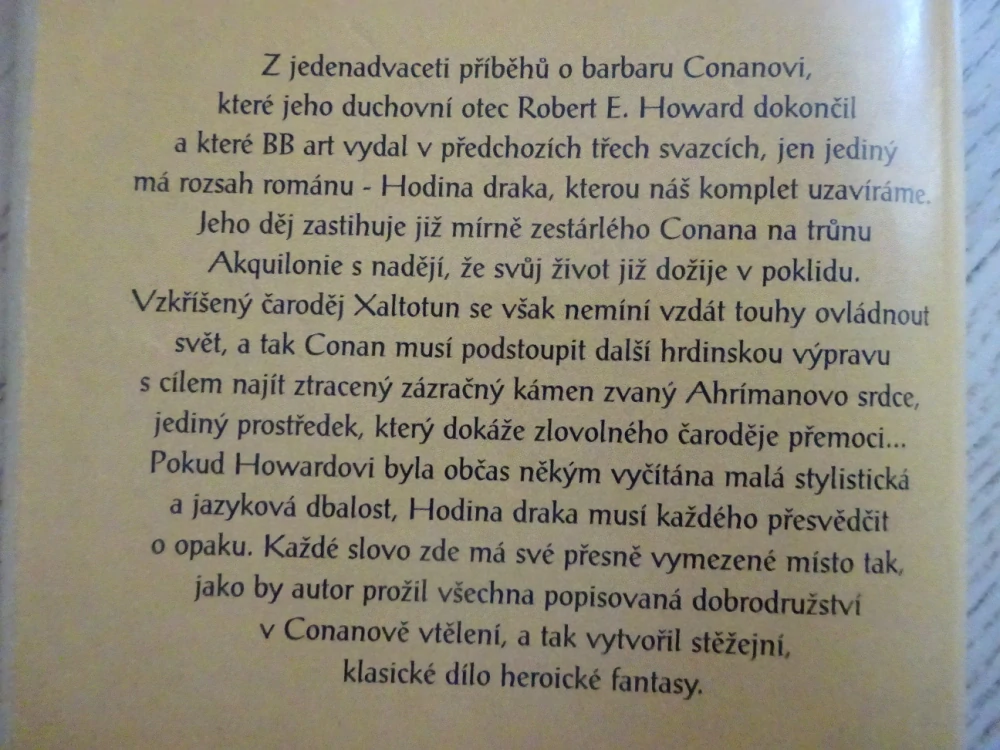 CONAN, HODINA DRAKA, ROBERT ERVIN HOWARD, **an