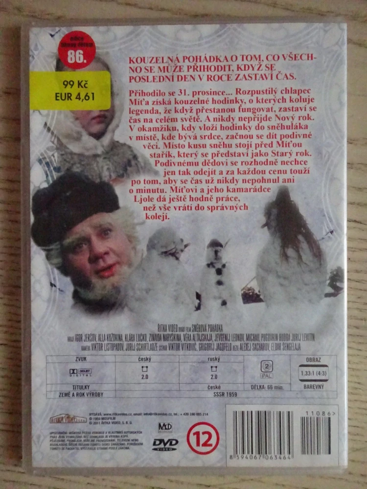 SNĚHOVÁ POHÁDKA, DVD FILM