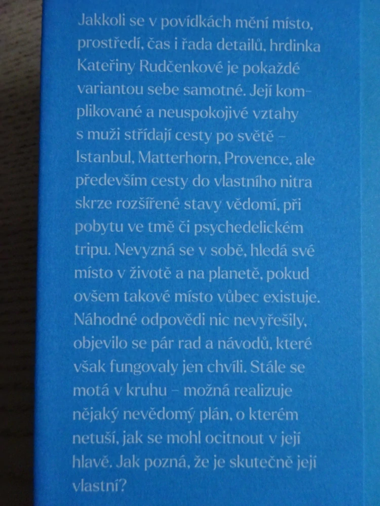 TCHYNĚ NEMÁ JAZYK, KATEŘINA RUDČENKOVÁ, **an