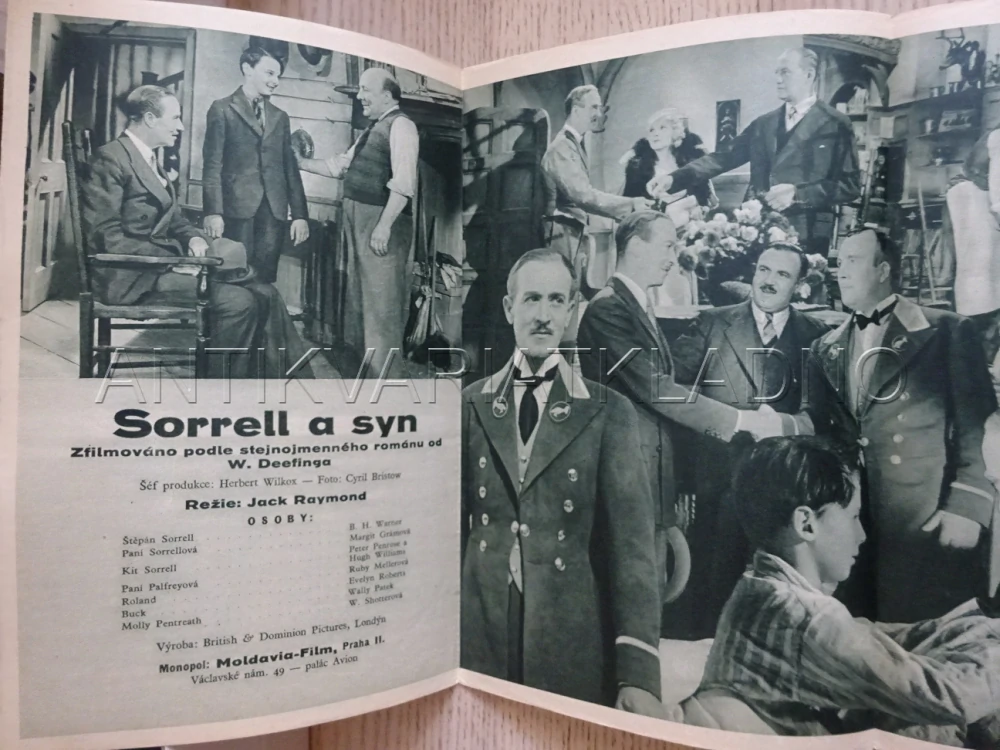 SORRELL A SYN, B. H. WARNER, BIO PROGRAM Č. 145, 1934