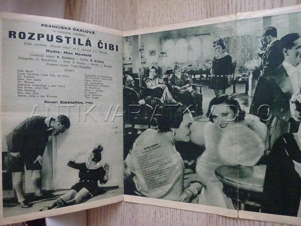 ROZPUSTILÁ ČIBI, L. KONSTANTIN, BIO PROGRAM Č. 149, 1934