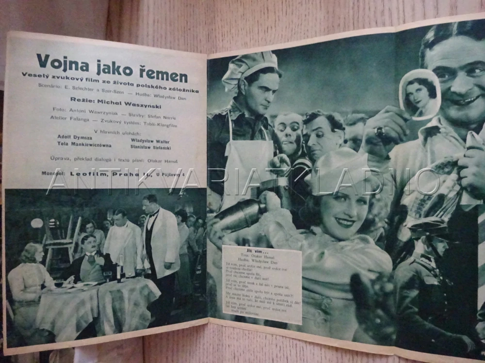 VOJNA JAKO ŘEMEN, W. WALTER, BIO PROGRAM Č. 166, 1934