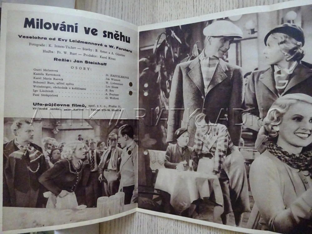 MILOVÁNÍ VE SNĚHU, D. KREYSLER, BIO PROGRAM Č. 180, 1934