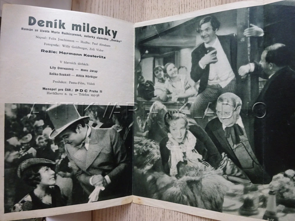 DENÍK MILENKY, H. JARAY, BIO PROGRAM Č. 310, 1935