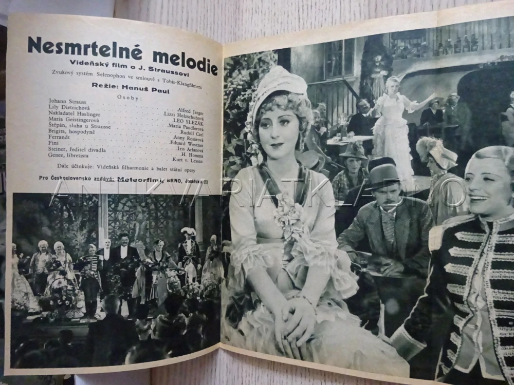 NEMILOSRDNÉ MELODIE, A. JERGER, BIO PROGRAM Č. 325, 1936
