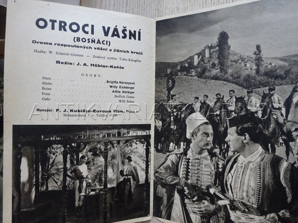 OTROCI VÁŠNÍ (BOSŇÁCI), W. EICHBERGER, BIO PROGRAM Č. 350, 1934