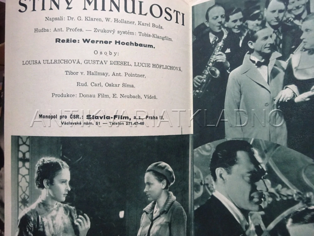 STÍNY MINULOSTI, G. DIESEL, BIO PROGRAM Č. 370, 1936