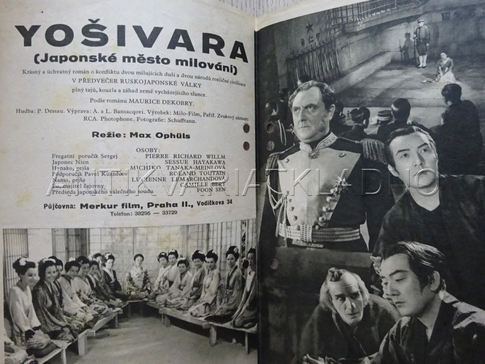 YOŠIVARA (JAPONSKÉ MĚSTO MILOVÁNÍ), P. R. WILLM, BIO PROGRAM Č. 465, 1936