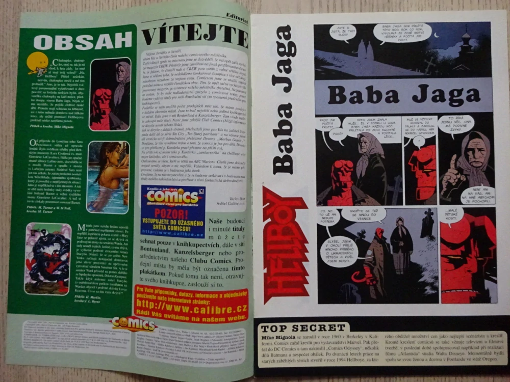 ČASOPIS COMICS, 10/2001