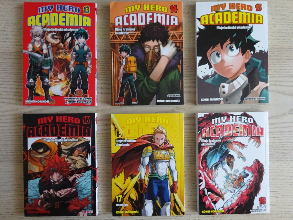 MOJE HRDINSKÁ AKADEMIE 1-18, OBČANSKÁ HLÍDKA, MANGA KOMIKS, chybí č.11. **an