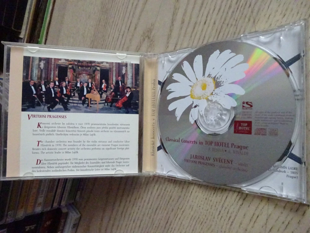 JAROSLAV SVĚCENÝ - AUTOGRAM, CLASSICAL CONCERTS IN TOP HOTEL PRAGUE, CD VÁŽNÁ HUDBA