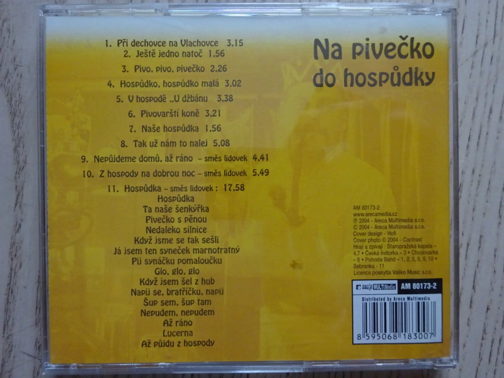 NA PIVEČKO DO HOSPŮDKY, CD HUDBA