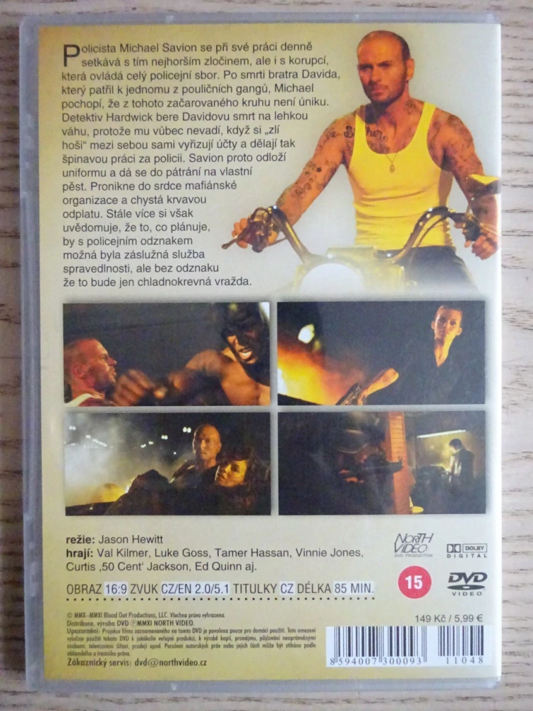 KRVAVÁ ODPLATA, V. KILMER, L. GOSS, DVD FILM