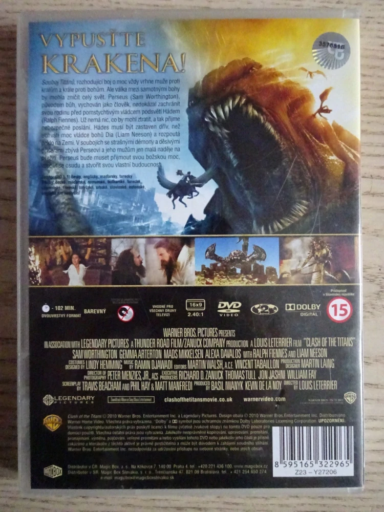 SOUBOJ TITÁNŮ, S. WORTHINGTON, L. NEESON, DVD FILM