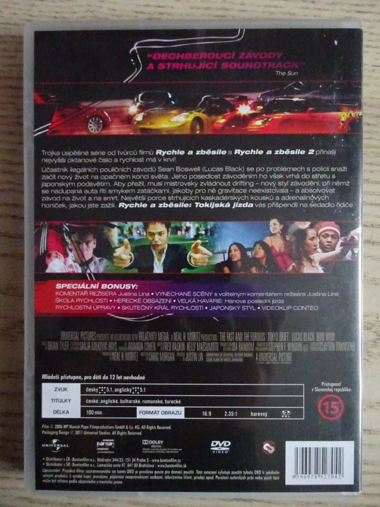 RYCHLE A ZBĚSILE: TOKIJSKÁ JÍZDA, L. BLACK, B. WOW, DVD FILM