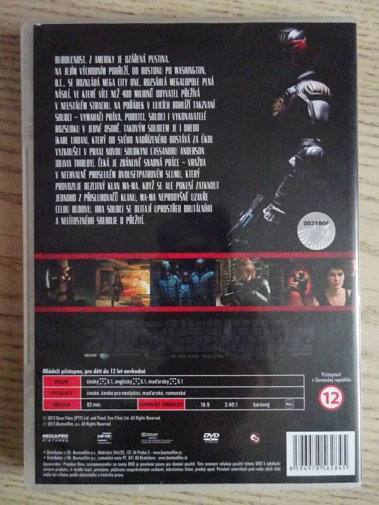 DREDD, SOUDCE PŘICHÁZÍ,  DVD FILM 