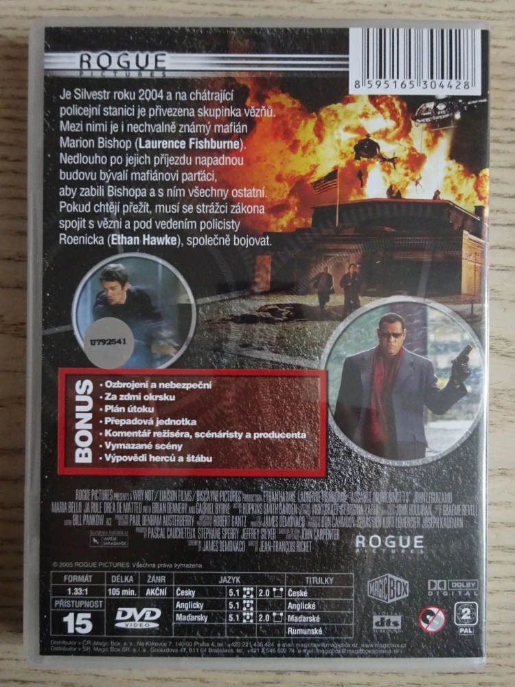 PŘEPADENÍ 13. OKRSKU, L. FISHBURNE, E. HAWKE, DVD FILM