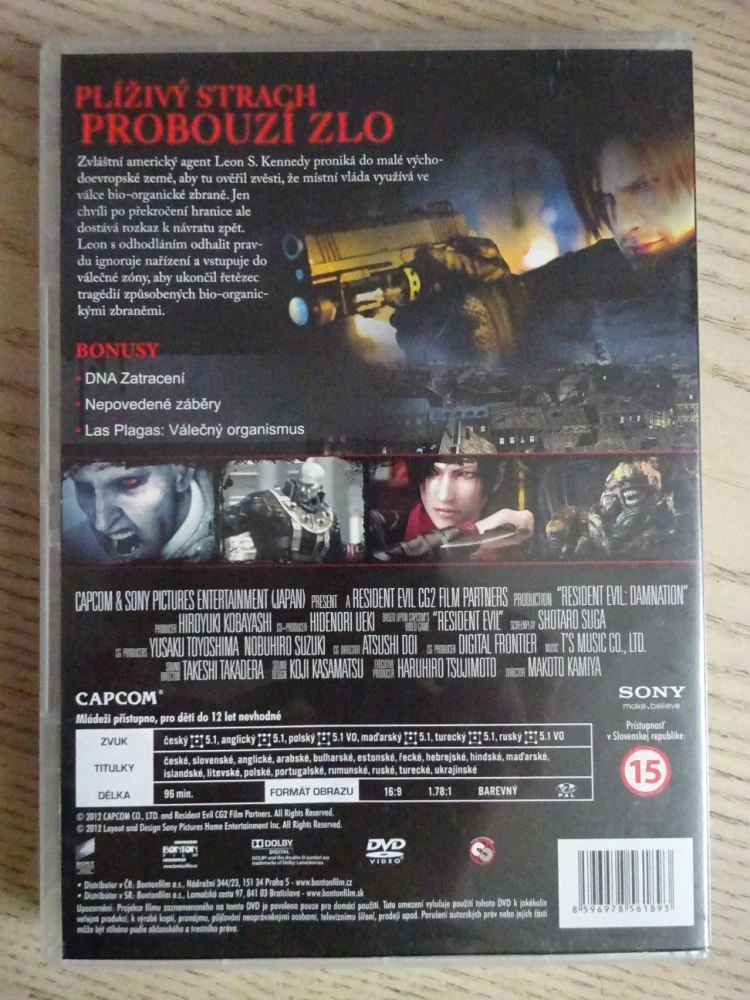 RESIDENT EVIL: ZATRACENÍ, DVD FILM