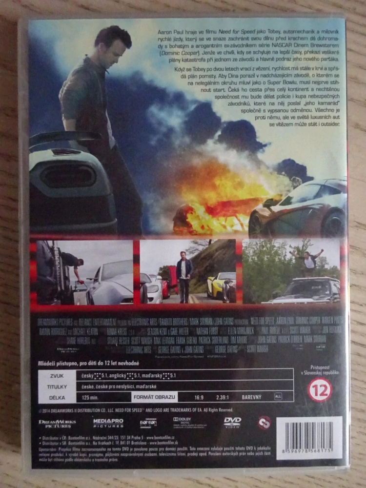 NEED FOR SPEED, A. PAUL, D. COOPER, DVD FILM 