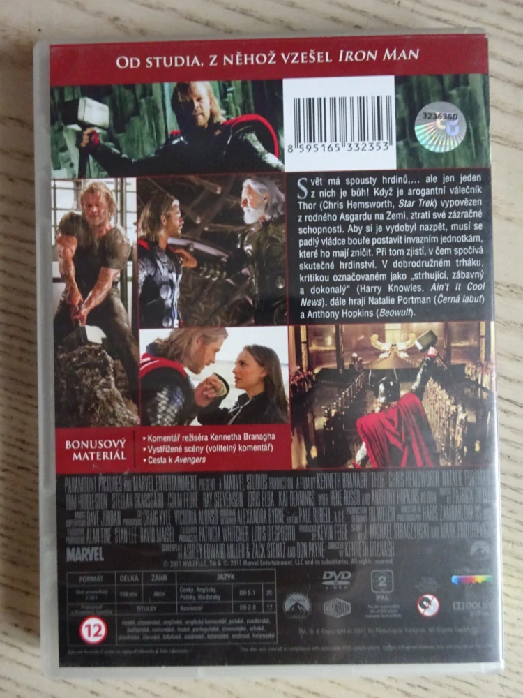 THOR, N. PORTMAN, CH. HEMSWORTH, DVD FILM