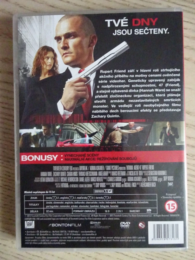 HITMAN AGENT 47, R. FRIEND, DVD FILM