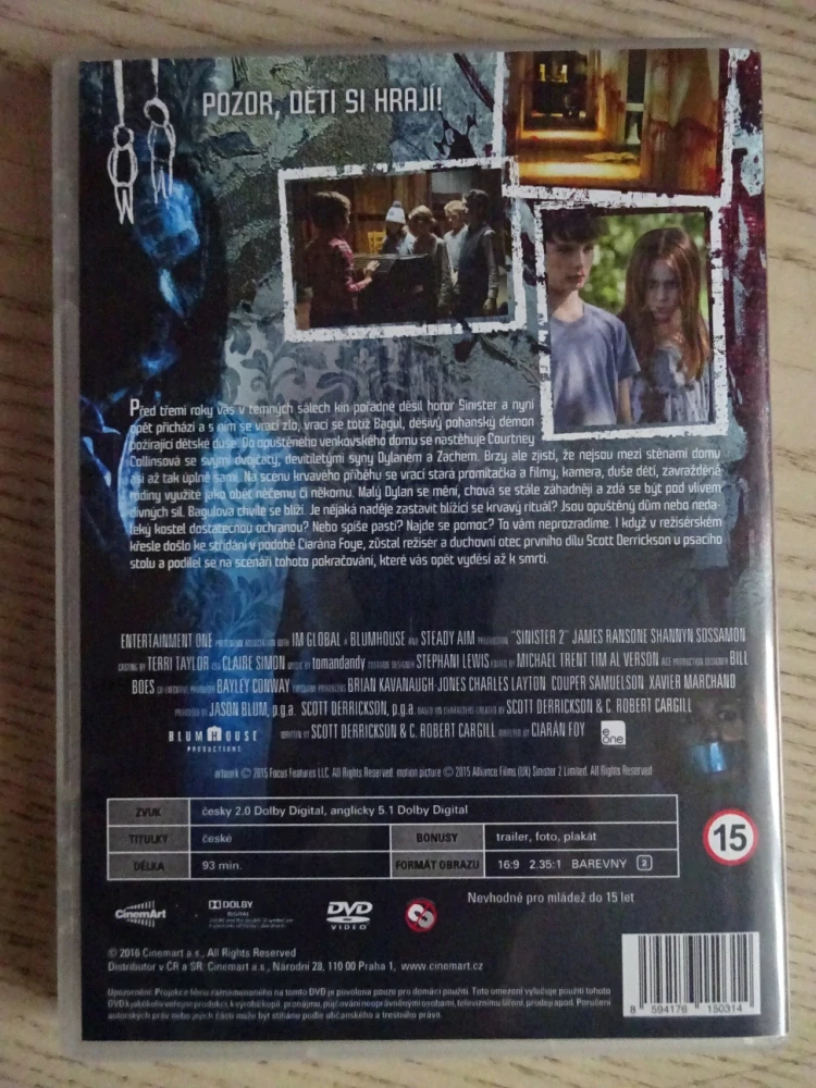SINISTER 2, J. RANSONE, DVD FILM