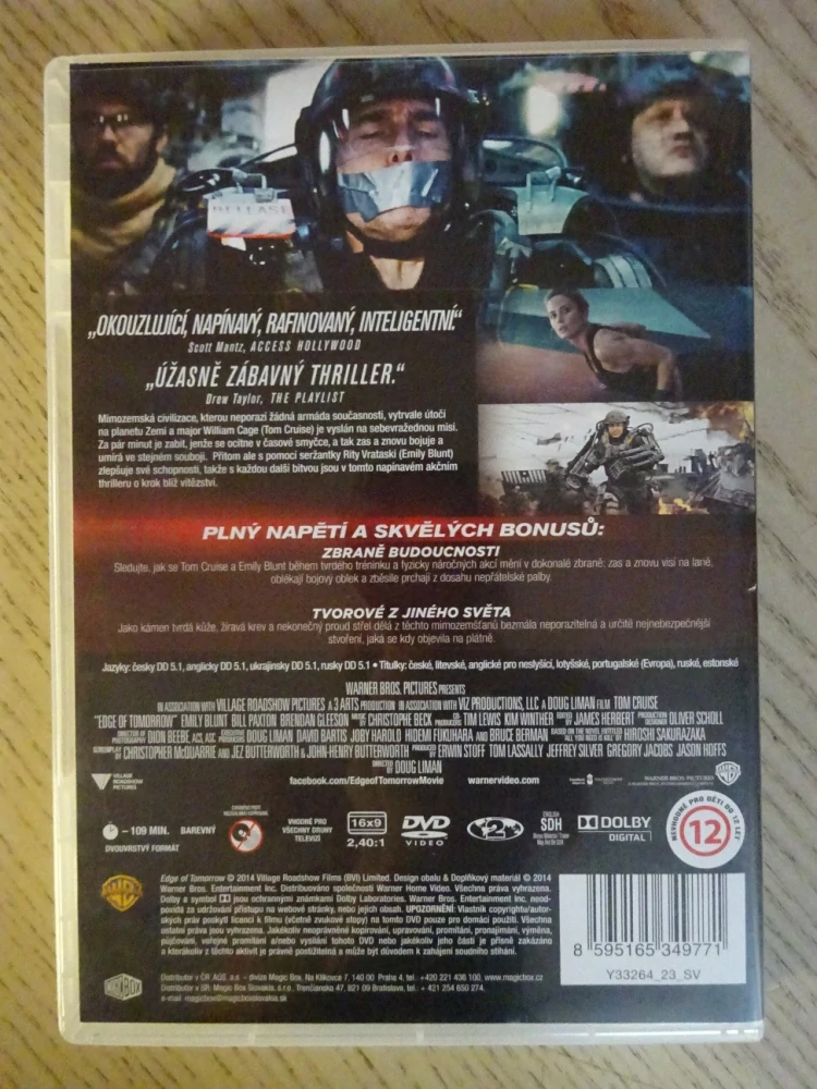 NA HRANĚ ZÍTŘKA, T. CRUISE, E. BLUNT, DVD FILM