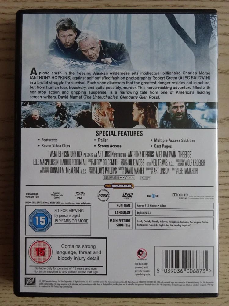 THE EDGE, DVD FILM, POUZE ČESKÉ TITULKY