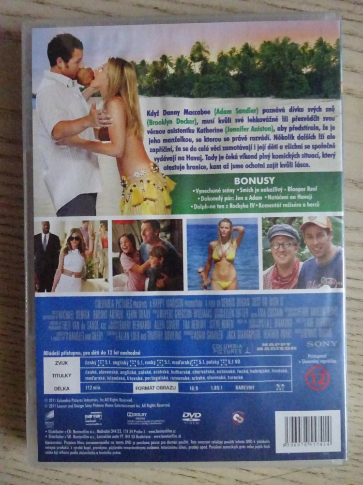 ZKUS MĚ ROZESMÁT, A. SANDLER, J. ANISTON, DVD FILM