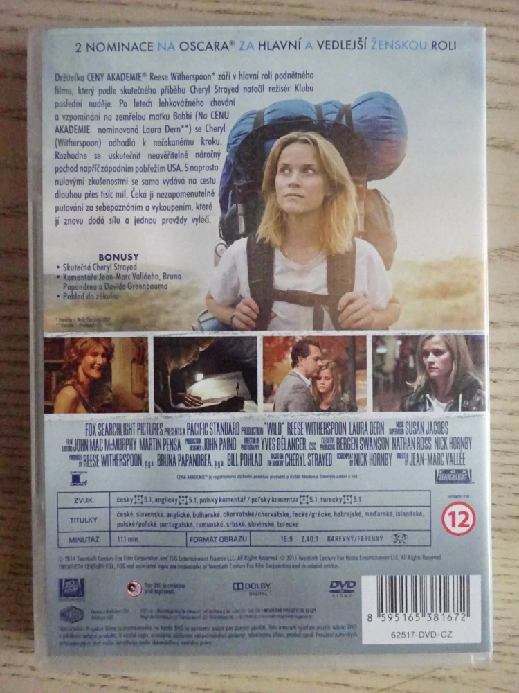 DIVOČINA, R. WITHERSPOON, DVD FILM