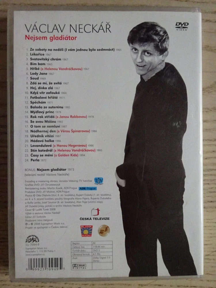 VÁCLAV NECKÁŘ, DVD HUDBA