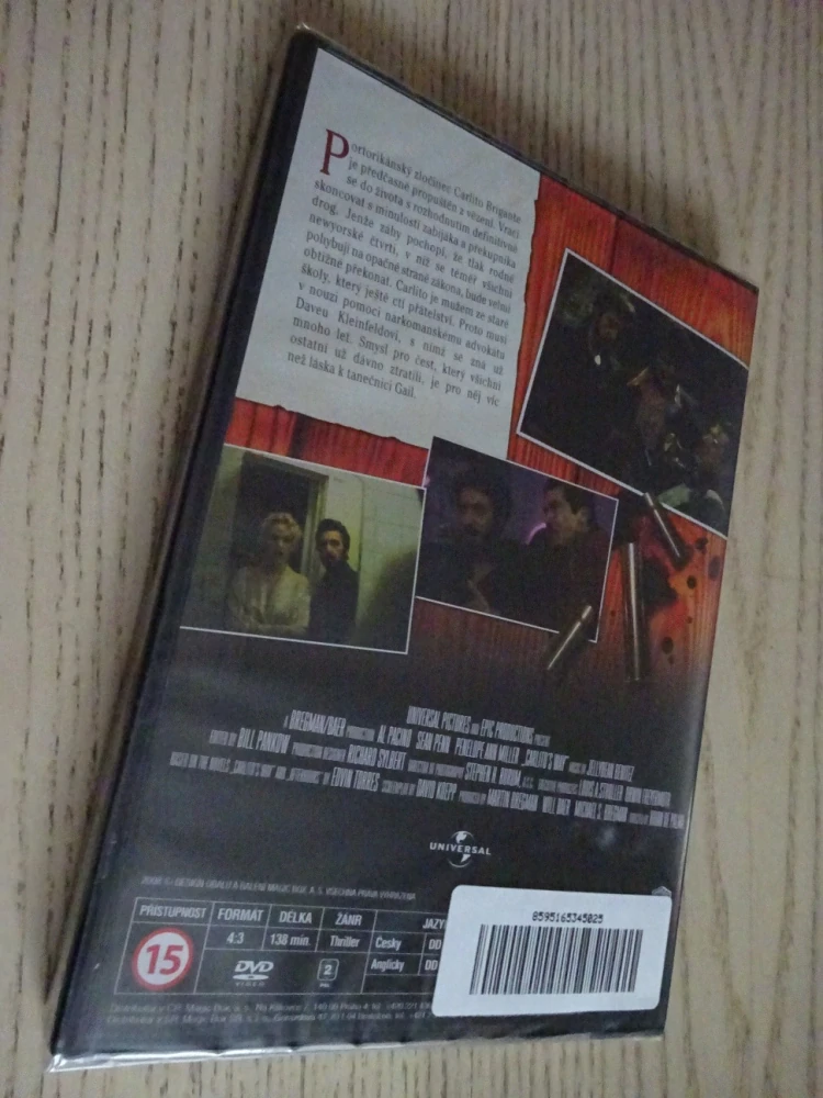 CARLITOVA CESTA, AL PACINO, DVD FILM