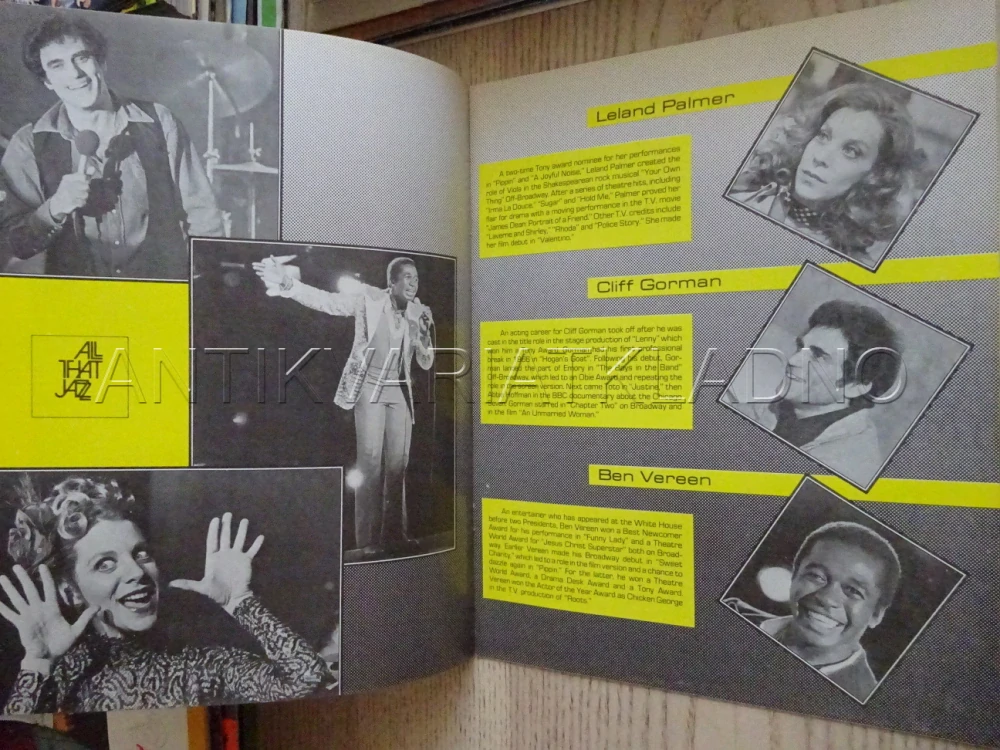 ALL THAT JAZZ, R. SCHEIDER, ANGLICKY, PROGRAM