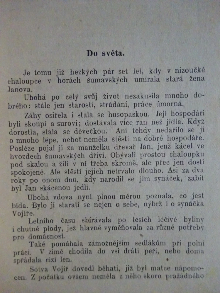 MEZI BLUDIČKAMI, POHÁDKA