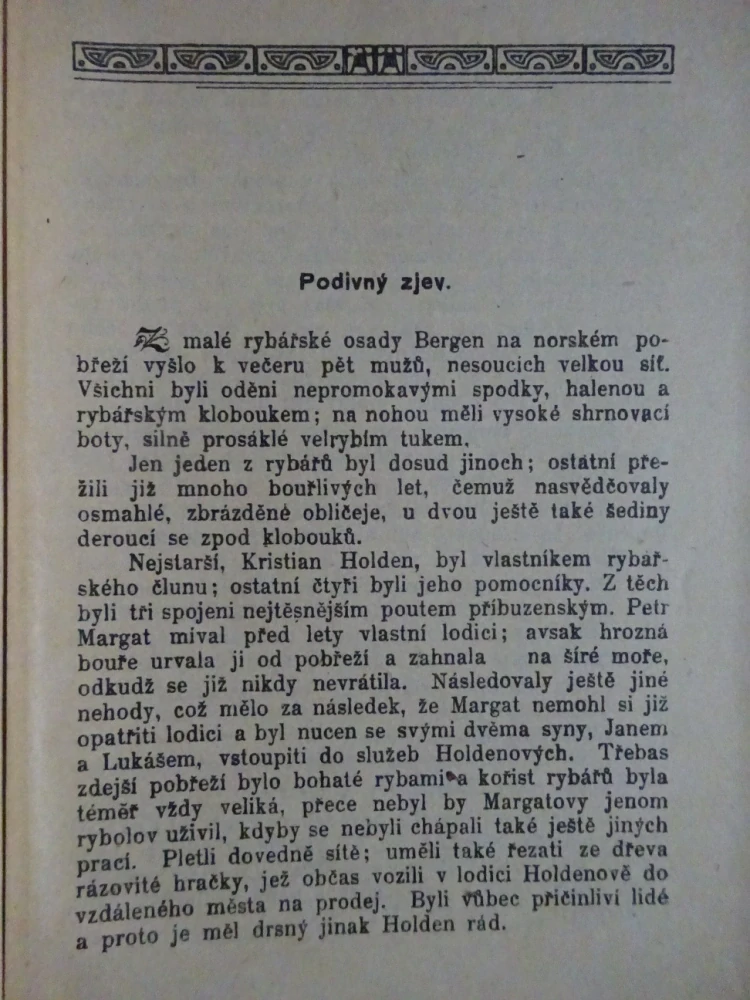 TAJEMNÁ SVĚTÉLKA BERGENSKÁ