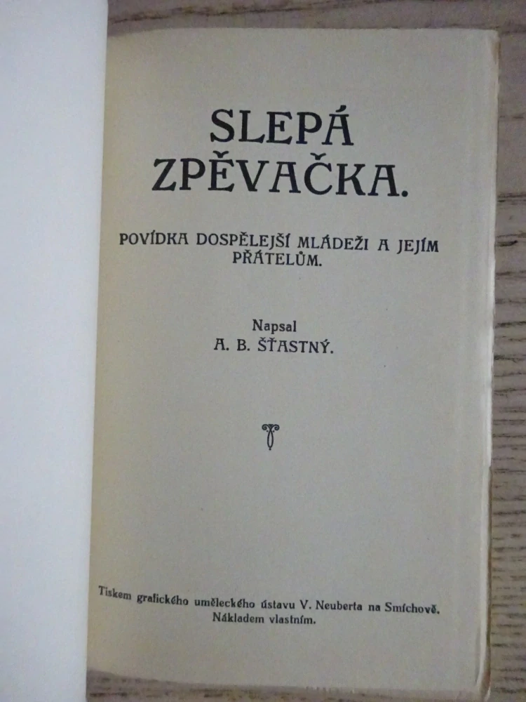 SLEPÁ ZPĚVAČKA