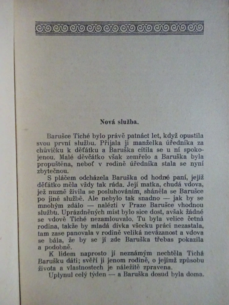 U NEMOCNÉ PANÍ