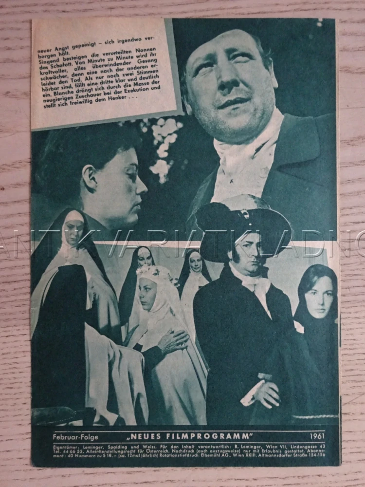 KARMELITÁNKY, J. MOREAU, NĚMECKY, BIO PROGRAM