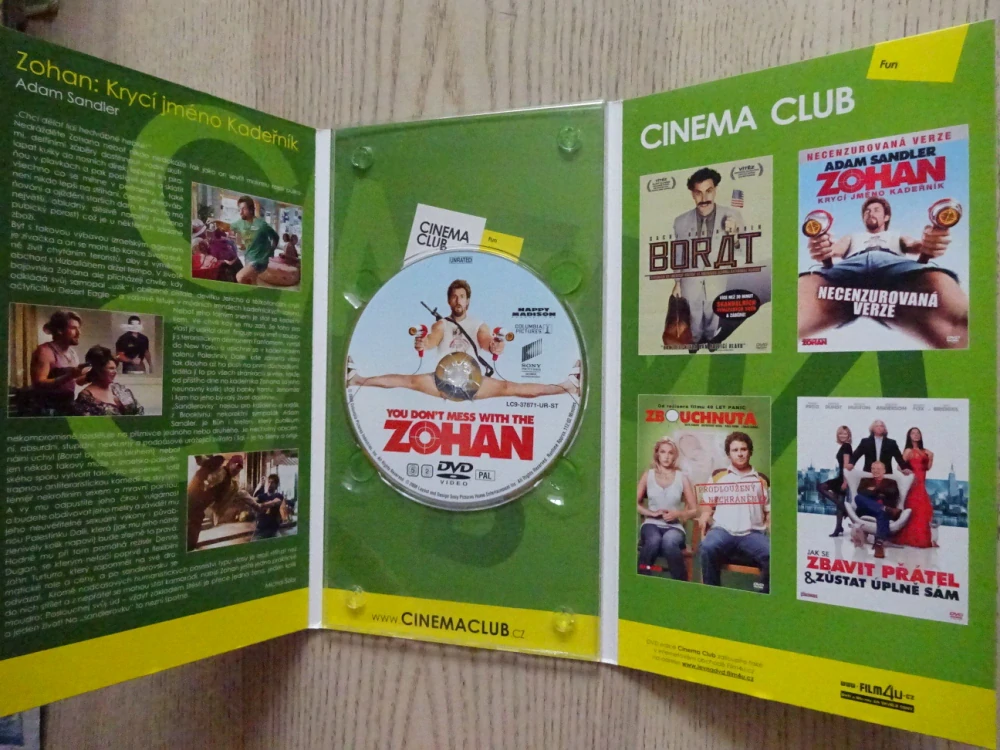 ZOHAN, KRYCÍ JMÉNO KADEŘNÍK, DVD FILM