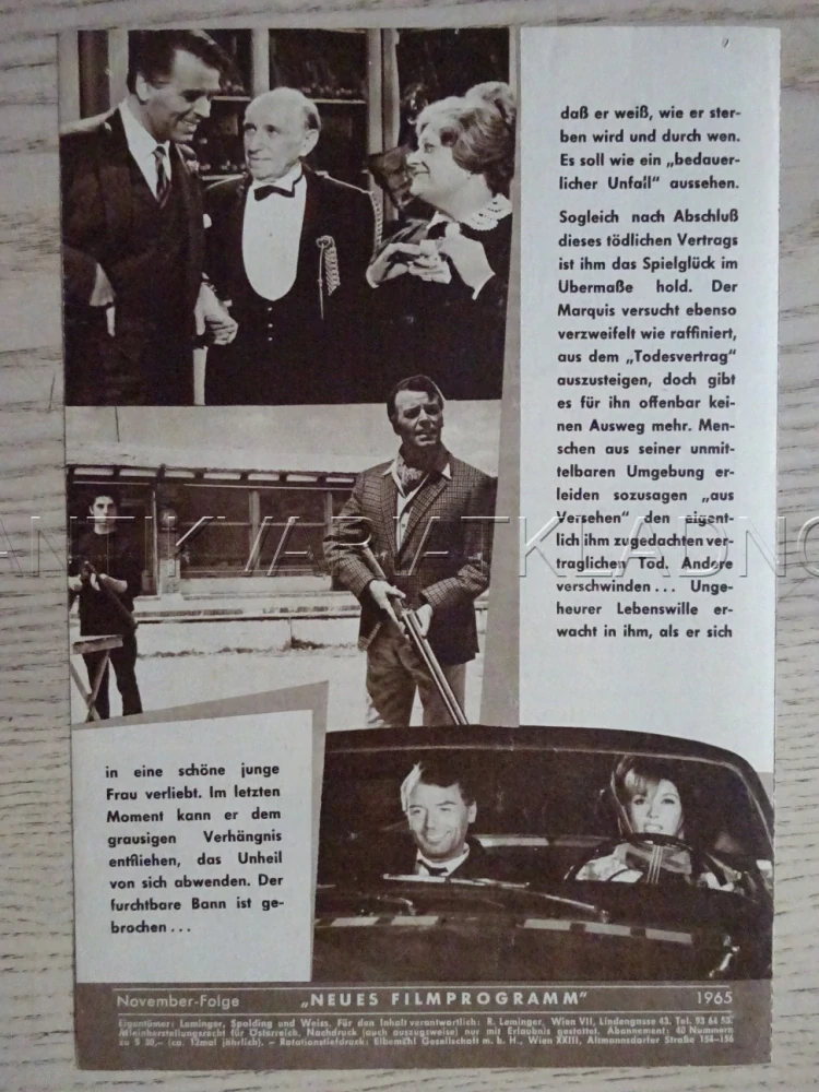 DER MARQUIS, G. ROJO, NĚMECKY, BIO PROGRAM