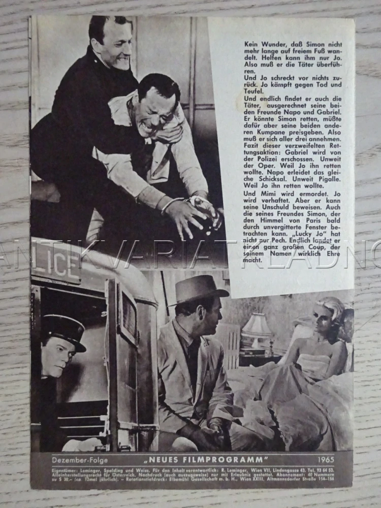 LUCKY JO, P. BRASSEUR, NĚMECKY, BIO PROGRAM