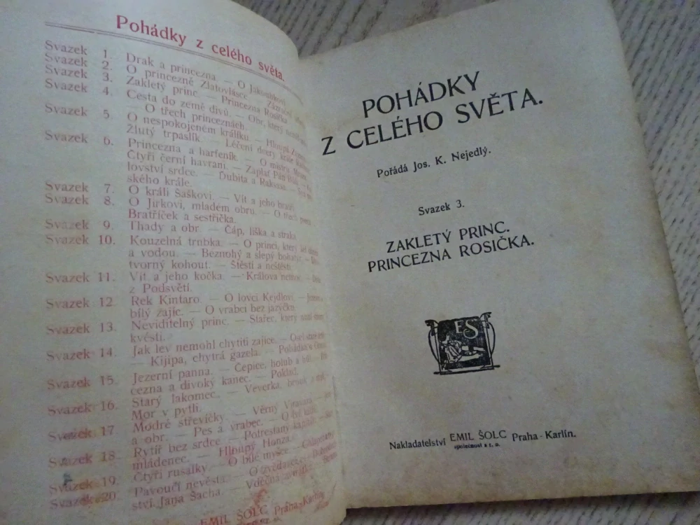 ZAKLETÝ PRINC A JINÉ, POHÁDKY Z CELÉHO SVĚTA SV. 3 (MNOHÉ FANTASY)