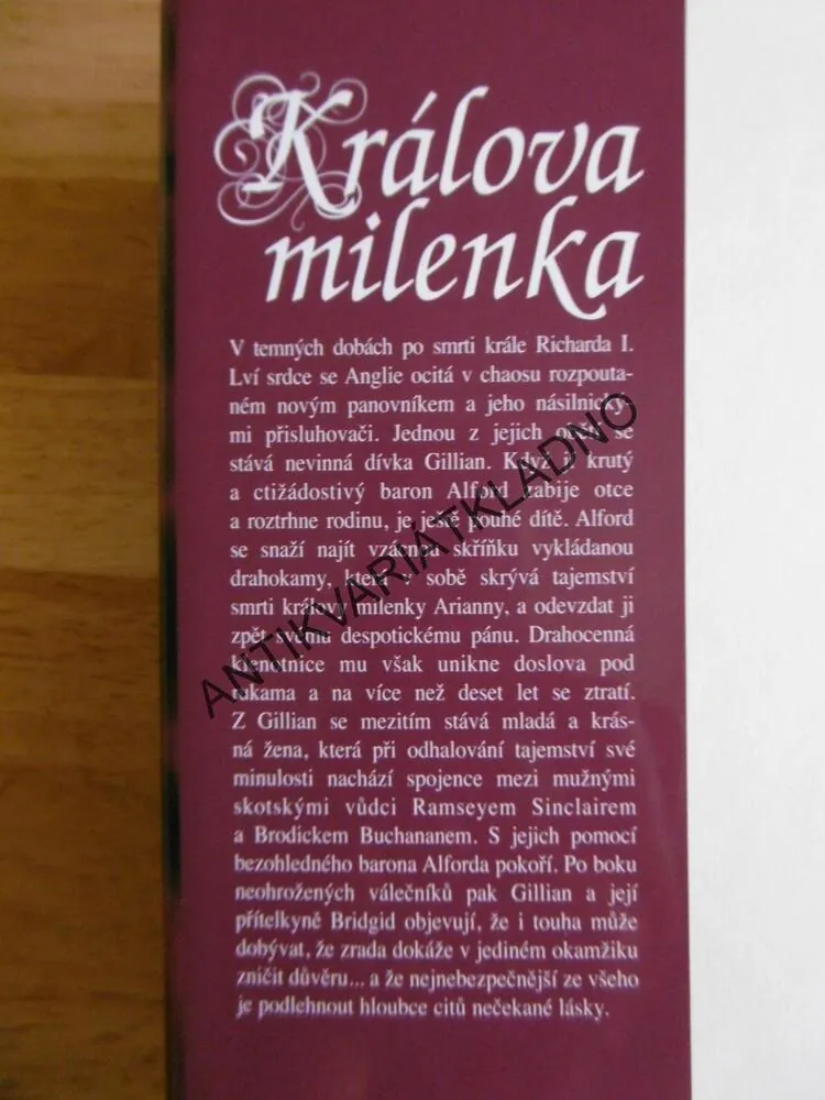 KRÁLOVA MILENKA, JULIE GARWOOD, GARWOODOVÁ, **an