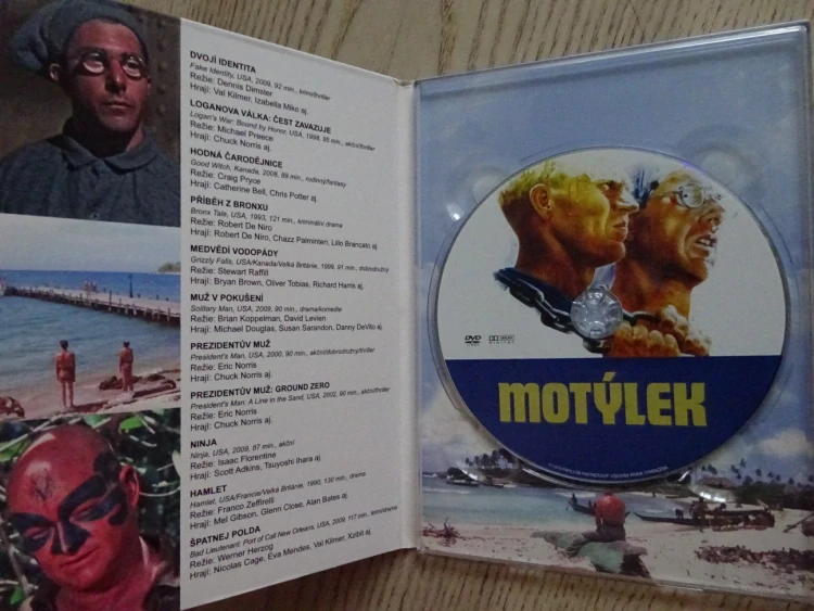 MOTÝLEK, DVD FILM