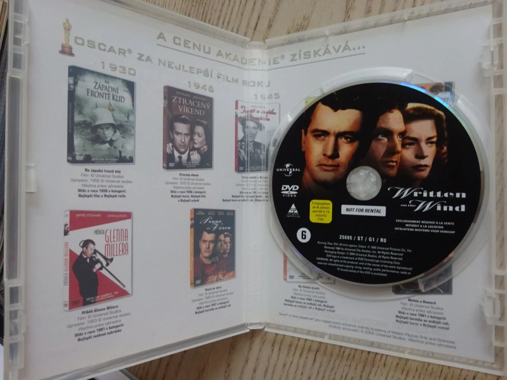 PSANÉ VE VĚTRU, DVD FILM