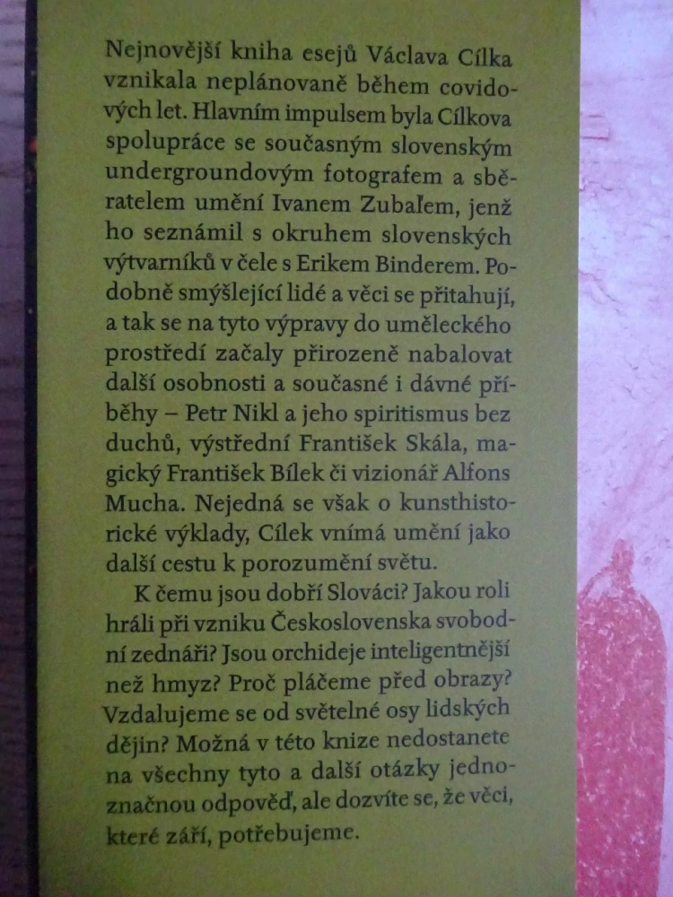 VĚCI, KTERÉ ZÁŘÍ, VÁCLAV CÍLEK, **an