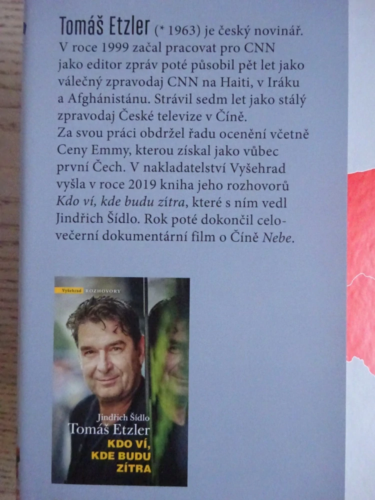 TOMÁŠ ETZLER: NOVINÁŘEM V ČÍNĚ, **an