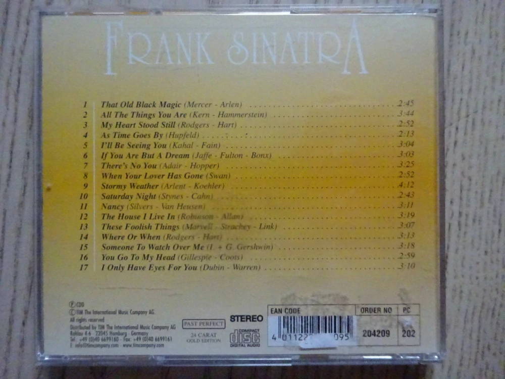 FRANK SINATRA, THAT OLD BLACK MAGIC, CD HUDBA