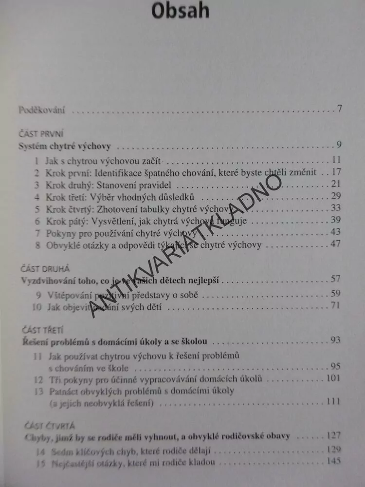 CHYTRÁ VÝCHOVA, LARRY J. KOENIG, PRAVIDLA, ROZVOJ, OMYLY RODIČŮ,