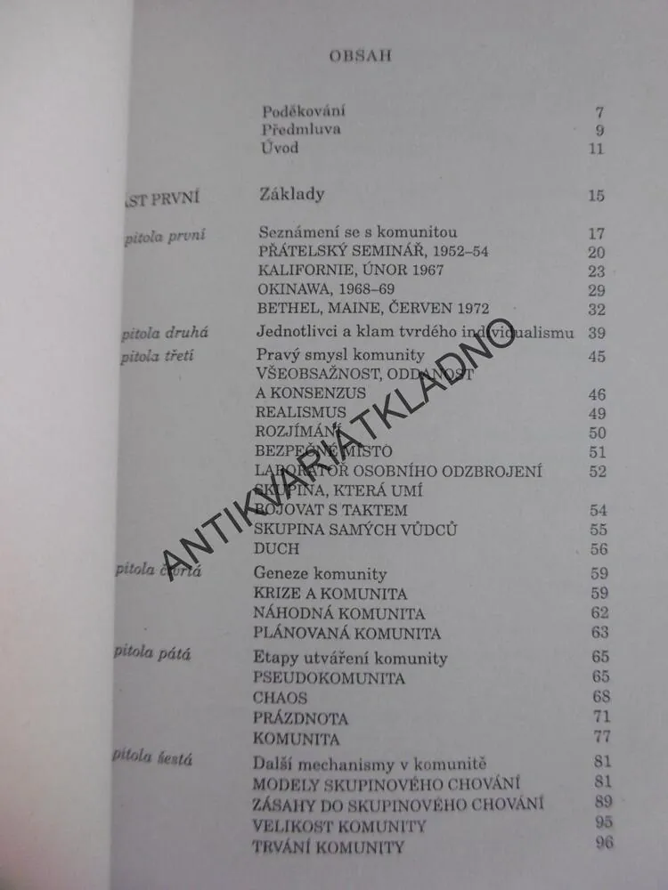 V JINÉM RYTMU, VYTVÁŘENÍ KOMUNIT, M.SCOTT PECK